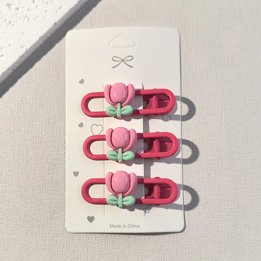Cute Flower Resin Stoving Varnish Hair Clip display picture 12