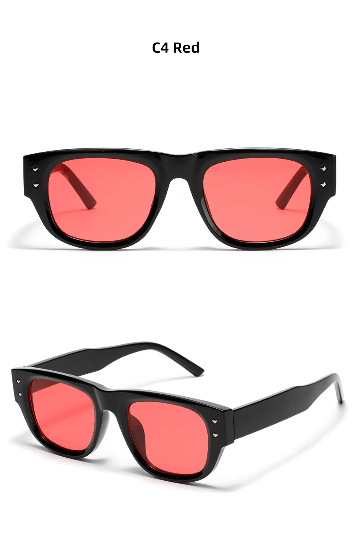 Classic Style Solid Color Ac Square Full Frame Women's Sunglasses display picture 6