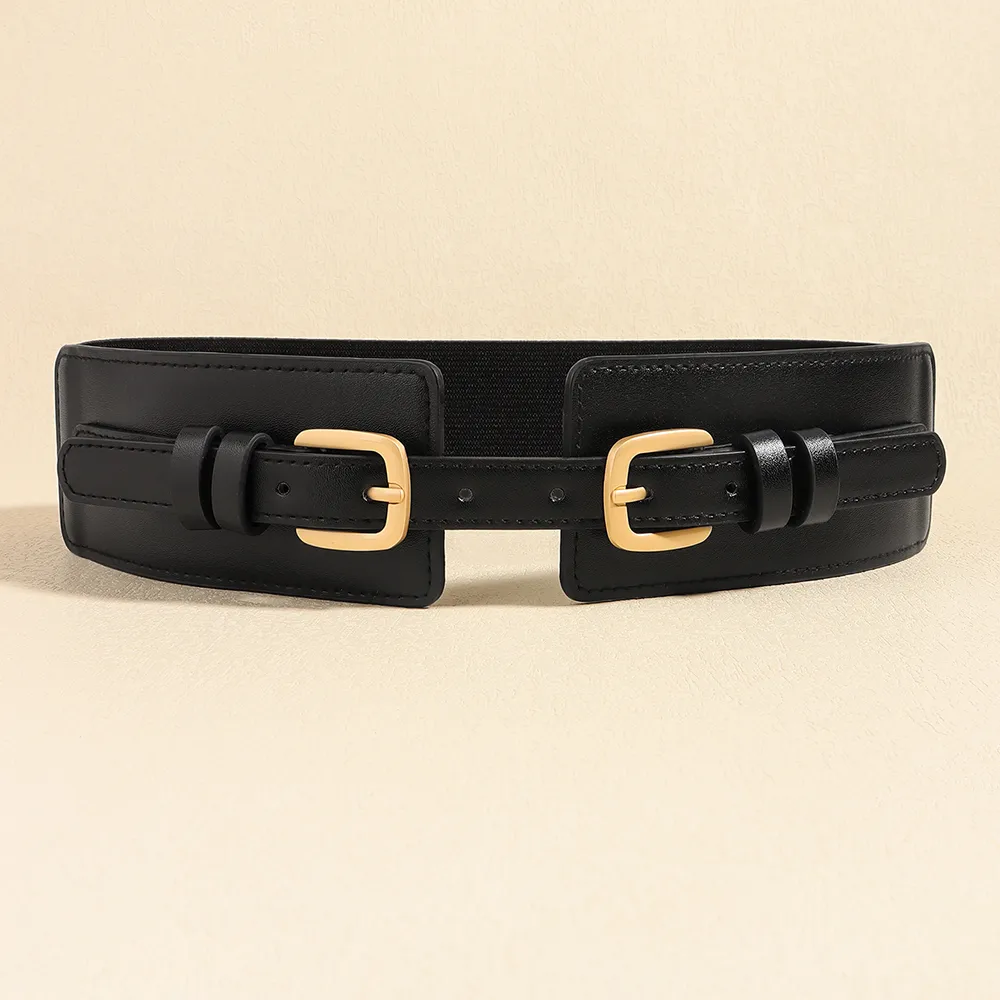 Vacation Modern Style Classic Style Solid Color Pu Leather Alloy Buckle Women's Leather Belts display picture 2