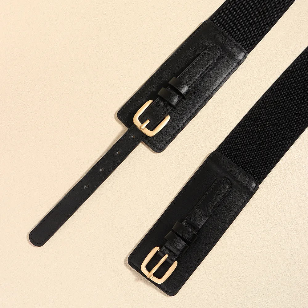 Vacation Modern Style Classic Style Solid Color Pu Leather Alloy Buckle Women's Leather Belts display picture 5