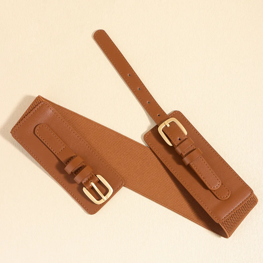 Vacation Modern Style Classic Style Solid Color Pu Leather Alloy Buckle Women's Leather Belts display picture 9