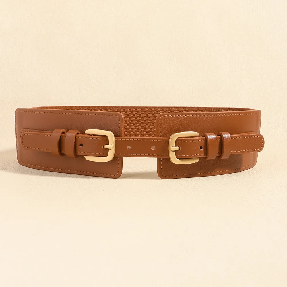 Vacation Modern Style Classic Style Solid Color Pu Leather Alloy Buckle Women's Leather Belts display picture 8