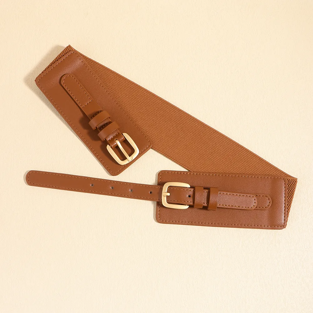 Vacation Modern Style Classic Style Solid Color Pu Leather Alloy Buckle Women's Leather Belts display picture 10