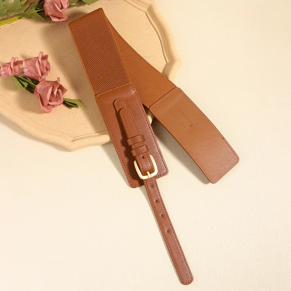 Vacation Modern Style Classic Style Solid Color Pu Leather Alloy Buckle Women's Leather Belts display picture 11