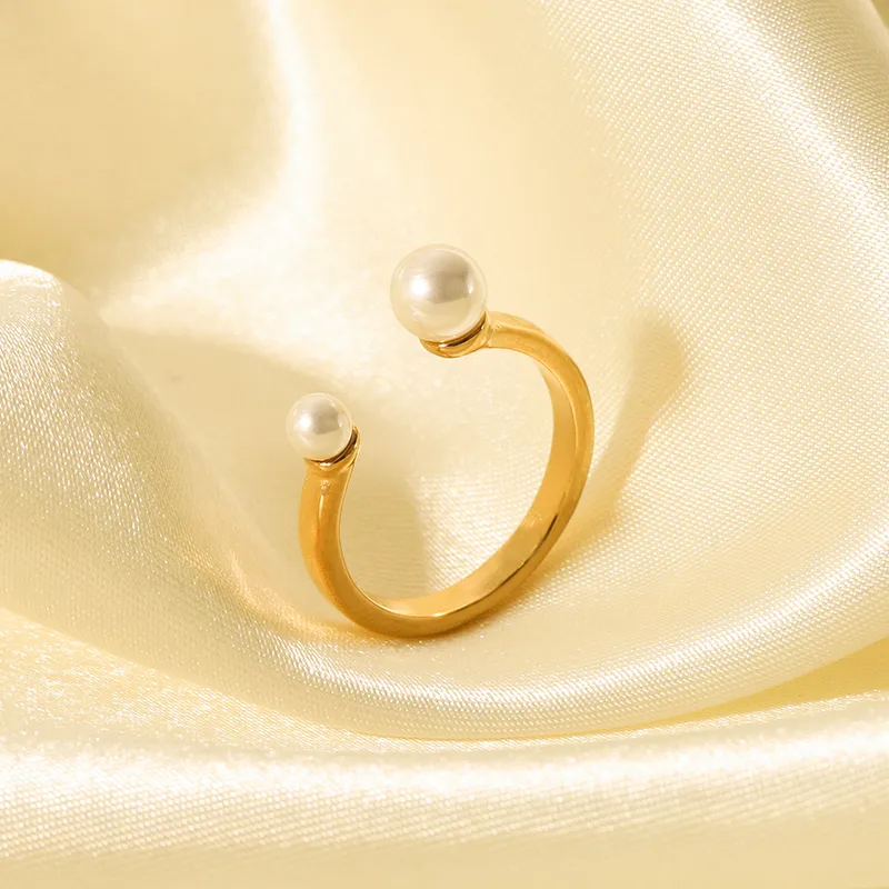 Wholesale Jewelry IG Style Retro Geometric 304 Stainless Steel Natural Stone Rhinestones Zircon 18K Gold Plated Polishing Plating Inlay Rings display picture 12