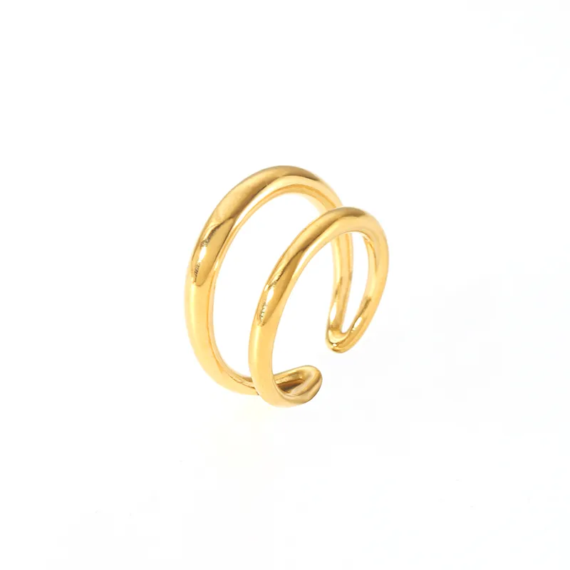 Wholesale Jewelry IG Style Retro Geometric 304 Stainless Steel Natural Stone Rhinestones Zircon 18K Gold Plated Polishing Plating Inlay Rings display picture 15