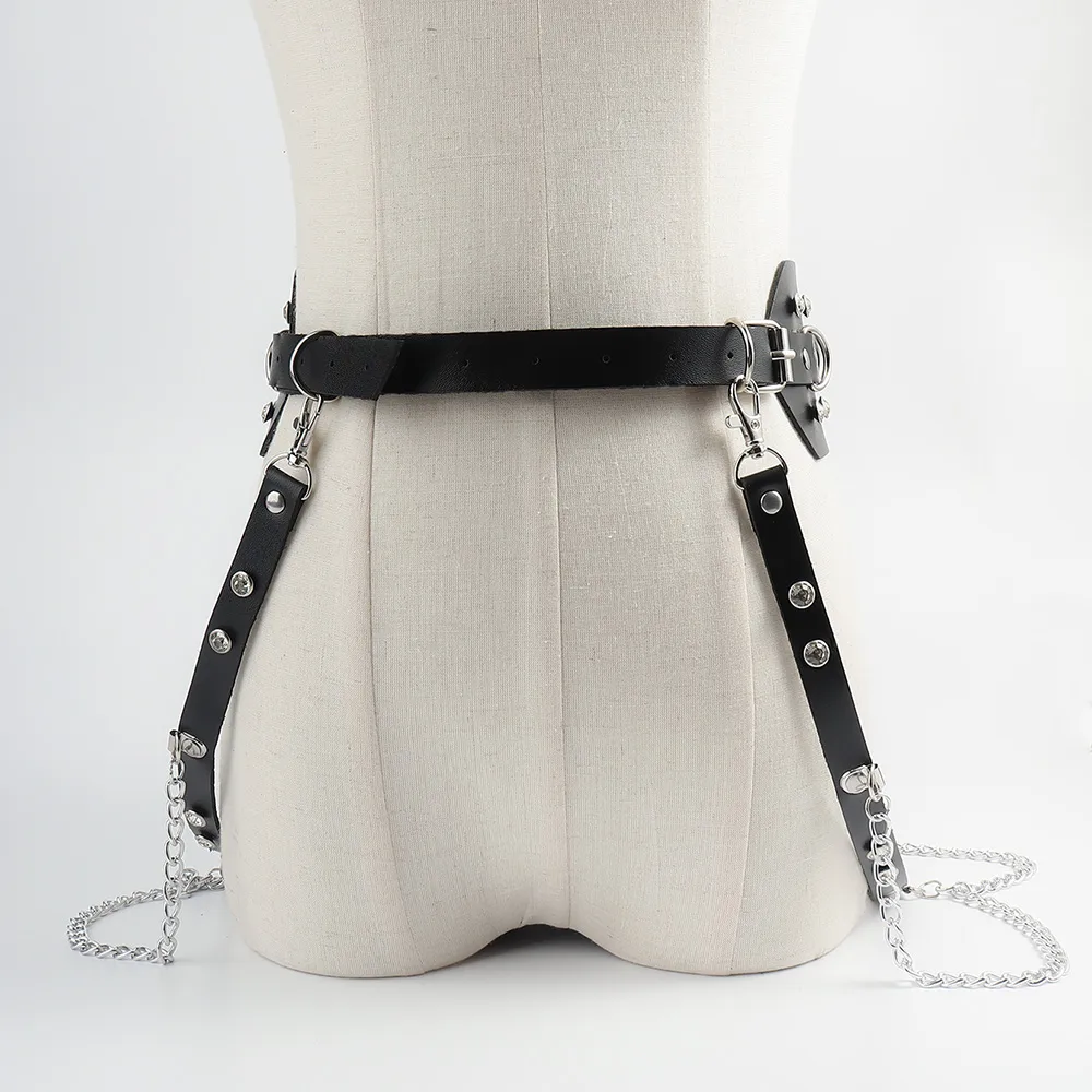 Sexy Fashion Geometric Pu Leather Alloy Women's Leather Belts display picture 11
