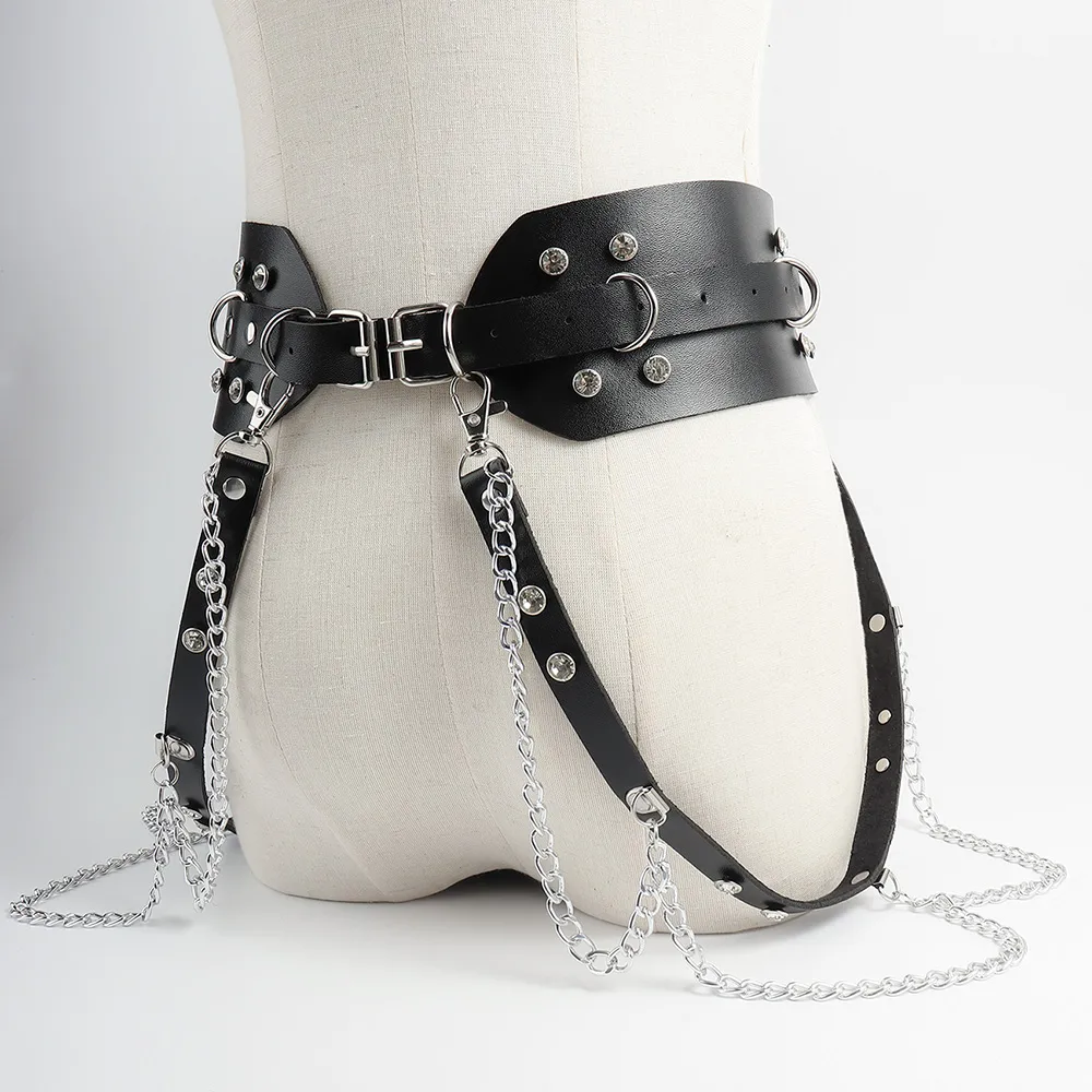 Sexy Fashion Geometric Pu Leather Alloy Women's Leather Belts display picture 12