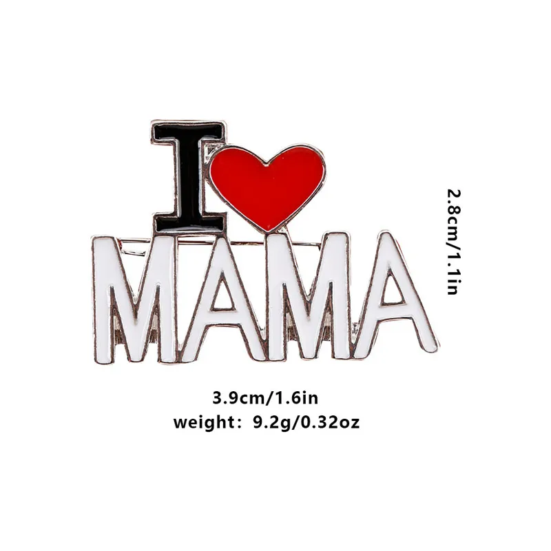 Simple Style Letter Heart Shape Alloy Unisex Brooches display picture 14