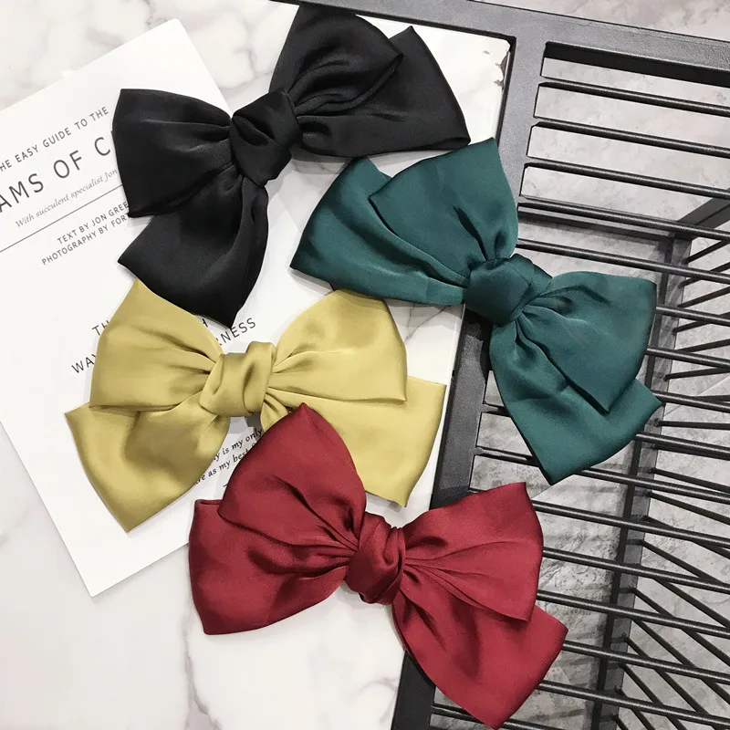 Headdress Retro Big Bow Hairpin Top Clip Fairy Fairy Half Ball Hairpin Girl display picture 5