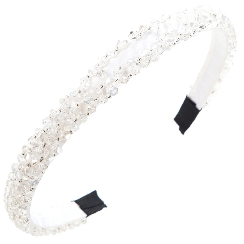 Women's Elegant Solid Color Artificial Crystal Cloth Inlay Artificial Crystal Hair Band display picture 6