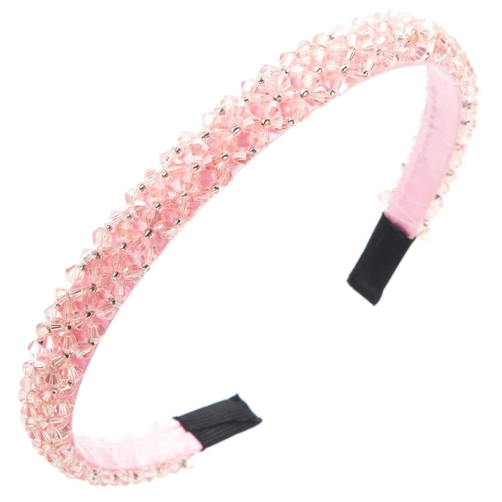 Women's Elegant Solid Color Artificial Crystal Cloth Inlay Artificial Crystal Hair Band display picture 7