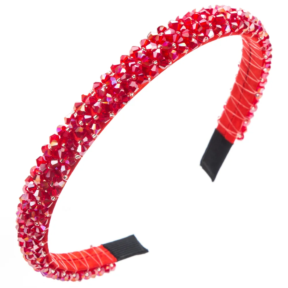 Women's Elegant Solid Color Artificial Crystal Cloth Inlay Artificial Crystal Hair Band display picture 12