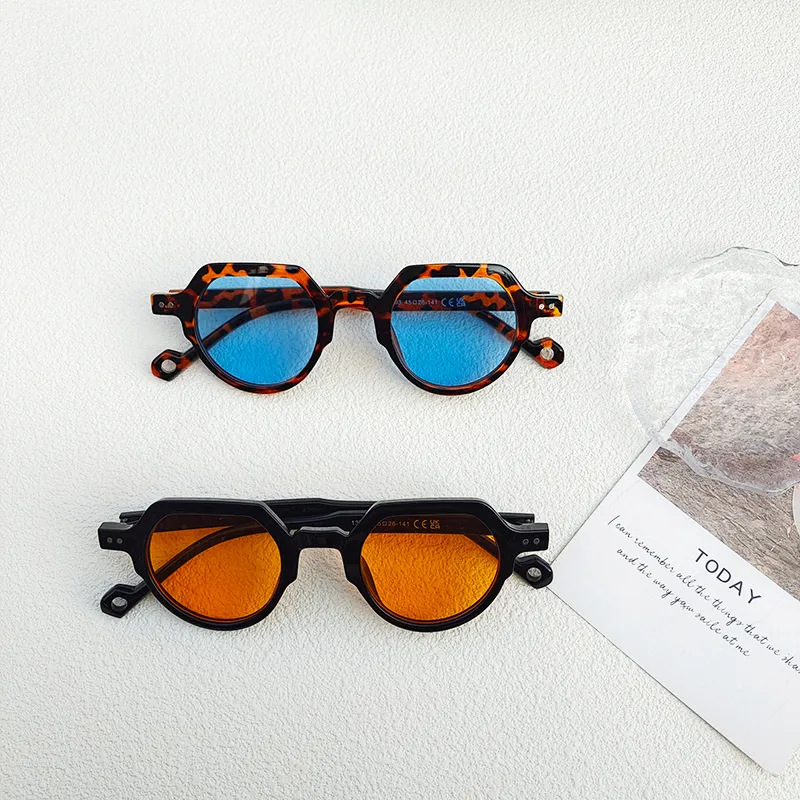 Casual Vacation Color Block Pc Resin Special-Shaped Mirror Full Frame Women's Sunglasses display picture 6