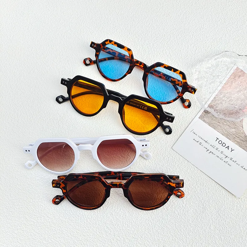 Casual Vacation Color Block Pc Resin Special-Shaped Mirror Full Frame Women's Sunglasses display picture 4