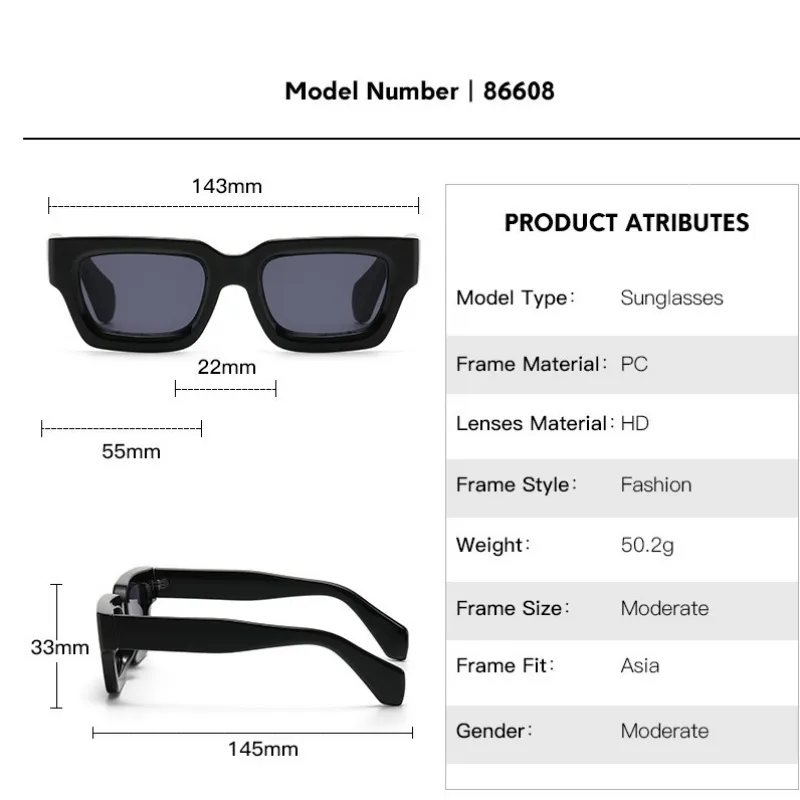 Casual Retro Solid Color Pc Resin Square Full Frame Women's Sunglasses display picture 1