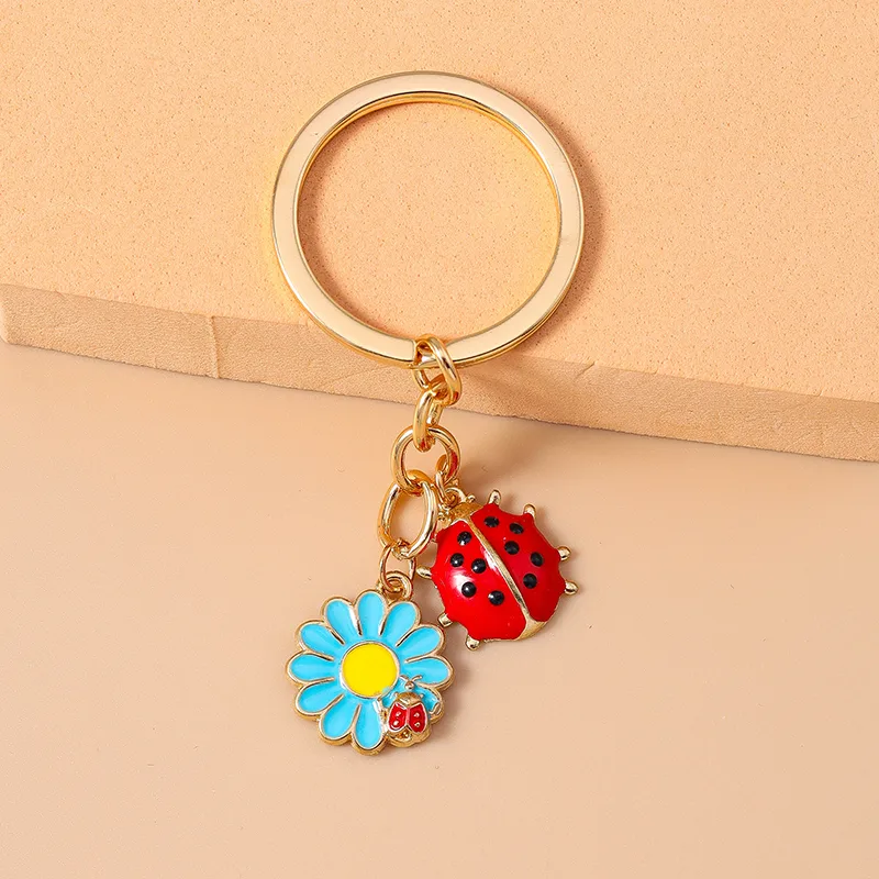 Casual Cute Commute Flower Alloy Keychain display picture 4