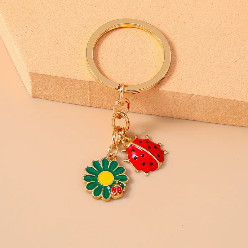 Casual Cute Commute Flower Alloy Keychain display picture 5