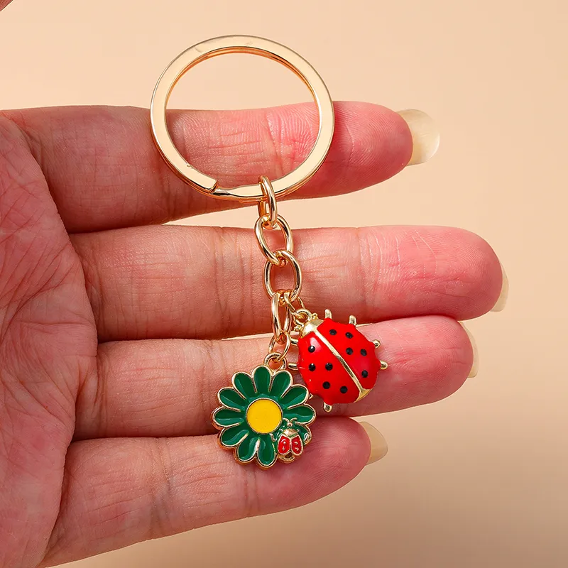 Casual Cute Commute Flower Alloy Keychain display picture 8