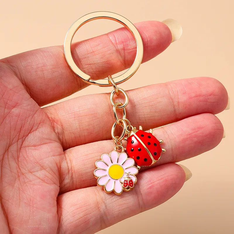 Casual Cute Commute Flower Alloy Keychain display picture 7