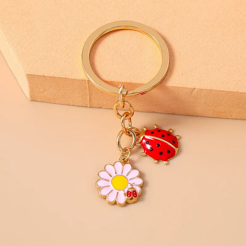 Casual Cute Commute Flower Alloy Keychain display picture 6