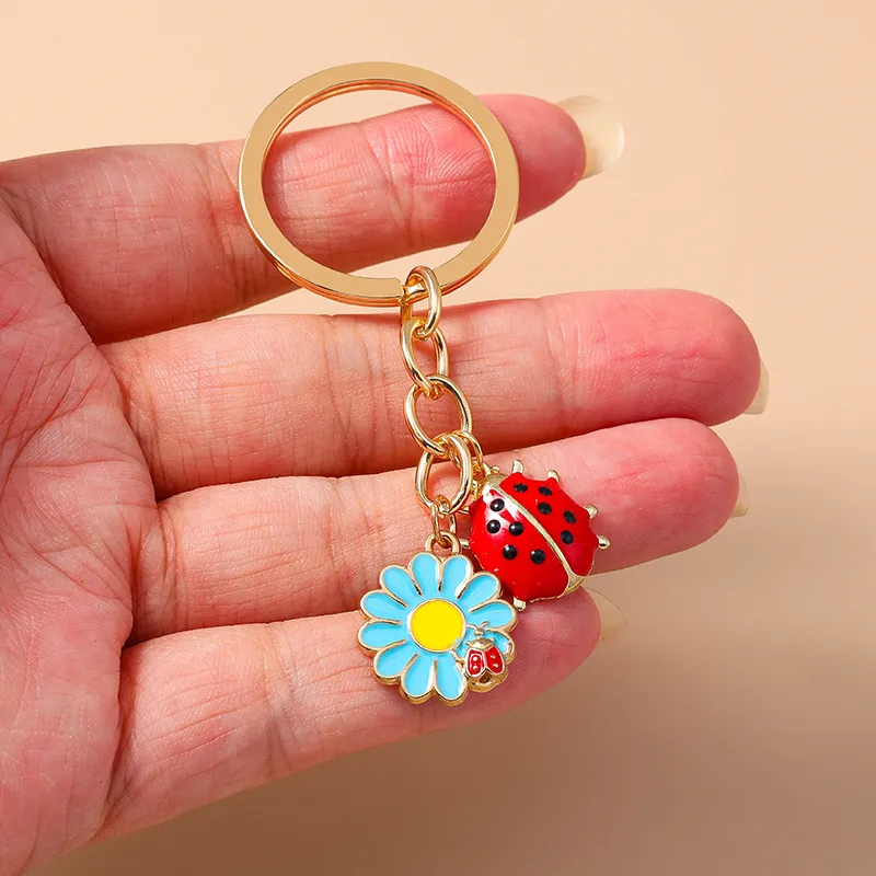 Casual Cute Commute Flower Alloy Keychain display picture 9