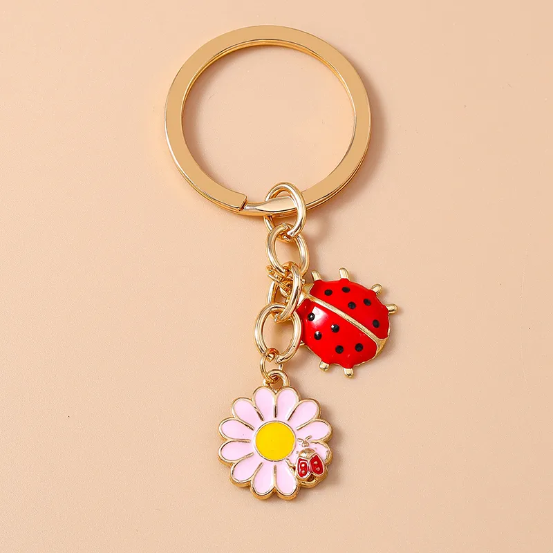 Casual Cute Commute Flower Alloy Keychain display picture 12