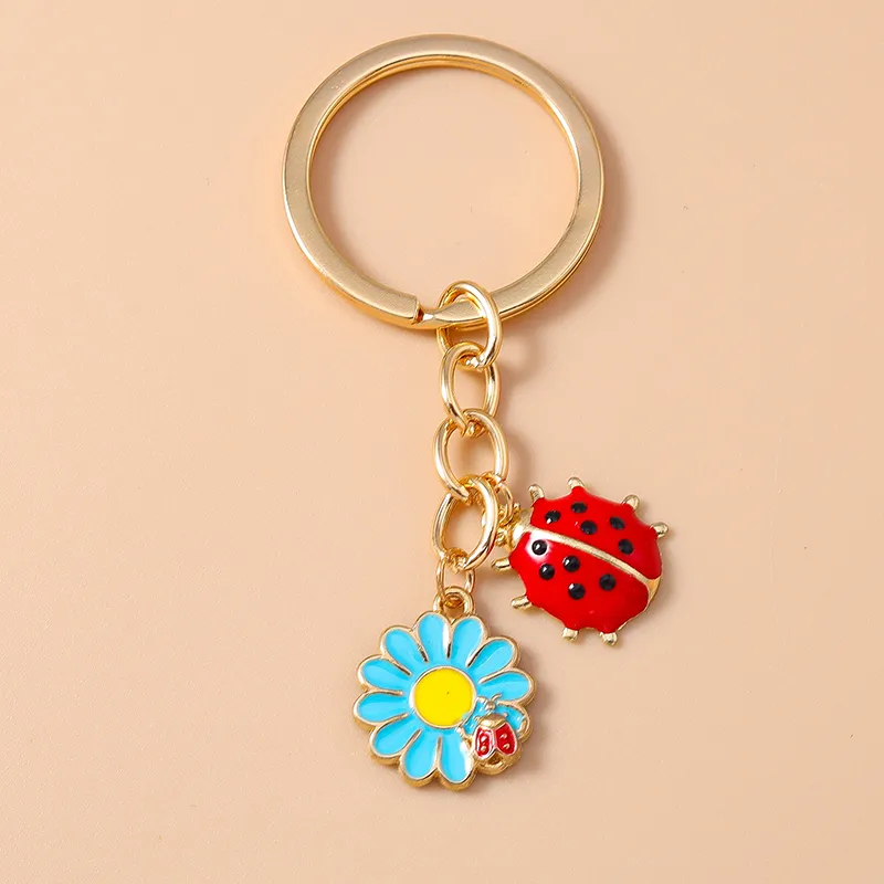 Casual Cute Commute Flower Alloy Keychain display picture 14