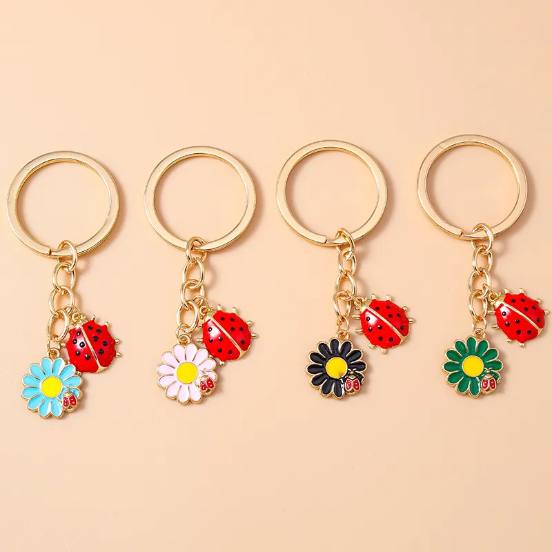 Casual Cute Commute Flower Alloy Keychain display picture 2