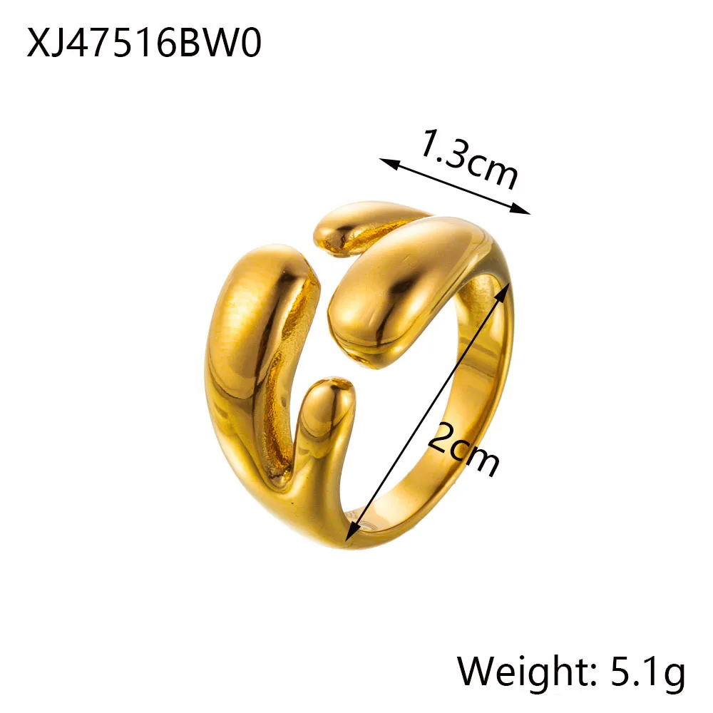 Wholesale Jewelry Simple Style Solid Color Flower Bow Knot Titanium Steel 14K Gold Plated Rings display picture 21