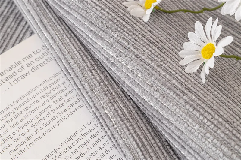 Winter New Plush Sofa Cushion Modern Simple Non-slip Solid Color Corduroy Striped Sofa Cushion Towel Wholesale display picture 19