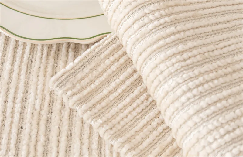 Winter New Plush Sofa Cushion Modern Simple Non-slip Solid Color Corduroy Striped Sofa Cushion Towel Wholesale display picture 20