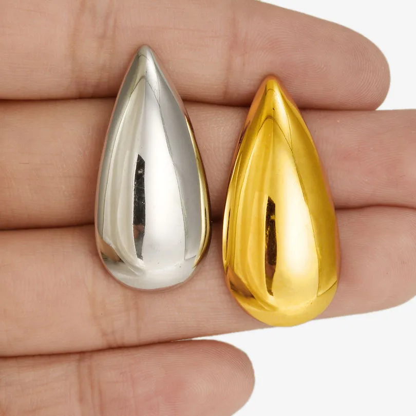 1 Pair Casual Simple Style Streetwear Geometric Irregular Plating 304 Stainless Steel Ear Studs display picture 3
