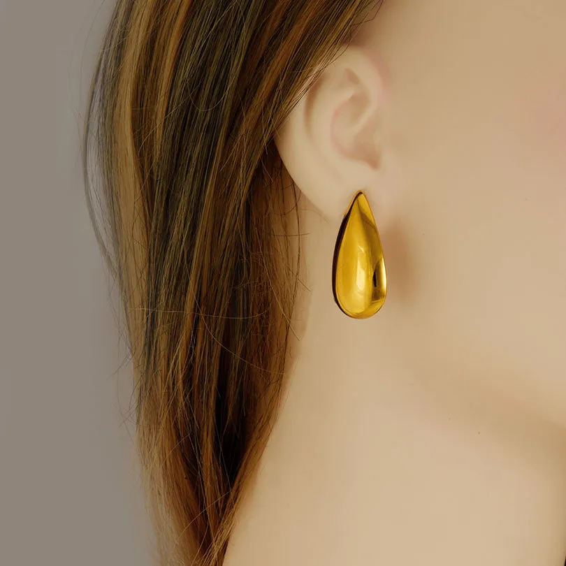1 Pair Casual Simple Style Streetwear Geometric Irregular Plating 304 Stainless Steel Ear Studs display picture 4