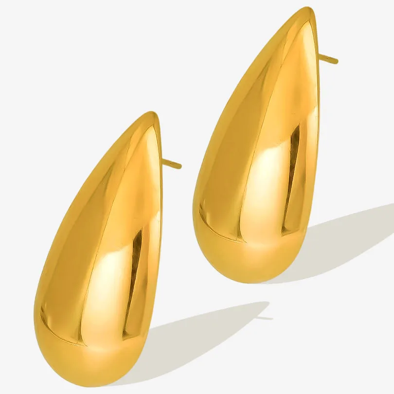 1 Pair Casual Simple Style Streetwear Geometric Irregular Plating 304 Stainless Steel Ear Studs display picture 9
