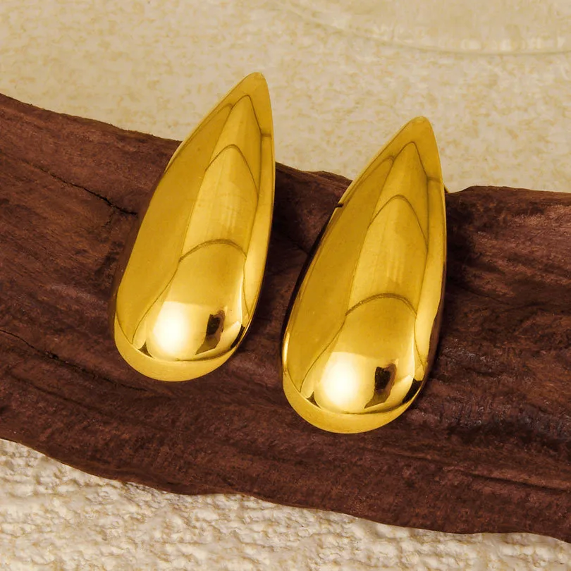 1 Pair Casual Simple Style Streetwear Geometric Irregular Plating 304 Stainless Steel Ear Studs display picture 6