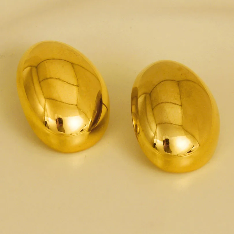 1 Pair Casual Simple Style Streetwear Geometric Irregular Plating 304 Stainless Steel Ear Studs display picture 7
