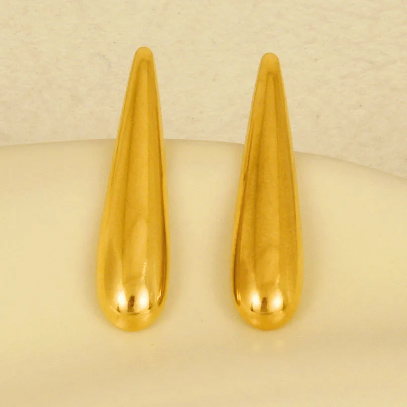 1 Pair Elegant Simple Style Streetwear Geometric Irregular Plating 304 Stainless Steel Ear Studs display picture 6