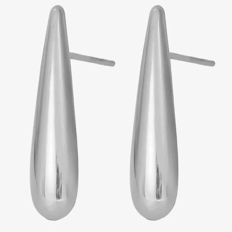 1 Pair Elegant Simple Style Streetwear Geometric Irregular Plating 304 Stainless Steel Ear Studs display picture 12