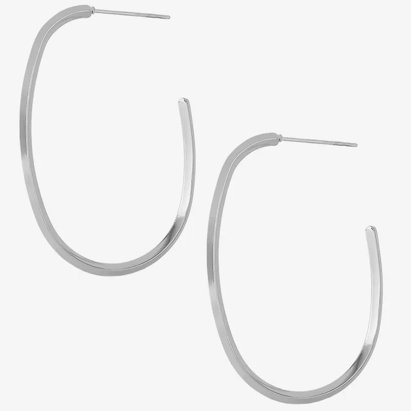 1 Pair Casual Elegant Streetwear Solid Color Irregular Plating 304 Stainless Steel Earrings display picture 11