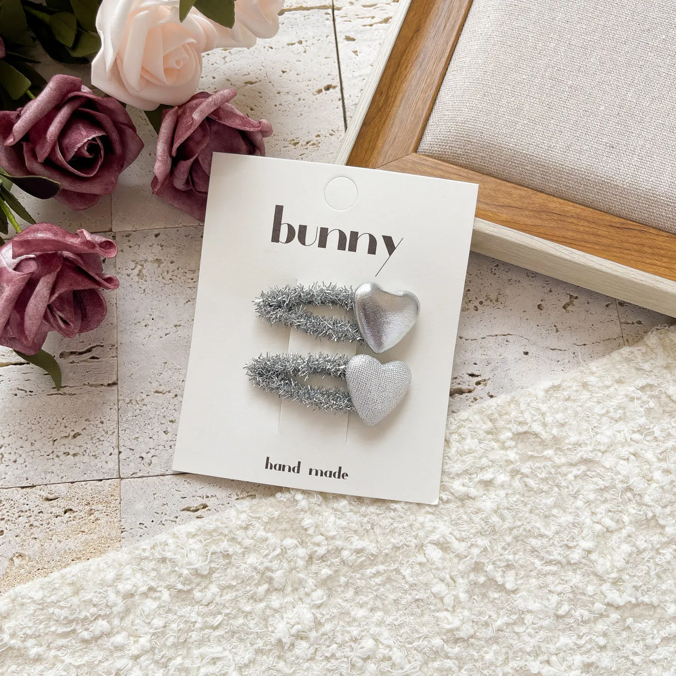 Magic Color Silver Bright Leather Series Sweet Girl's Hairpin New  Cute Girl's Broken Hair Bangs BB Clip Headwear display picture 5
