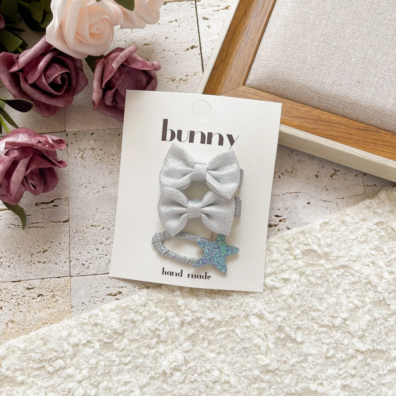 Magic Color Silver Bright Leather Series Sweet Girl's Hairpin New  Cute Girl's Broken Hair Bangs BB Clip Headwear display picture 12