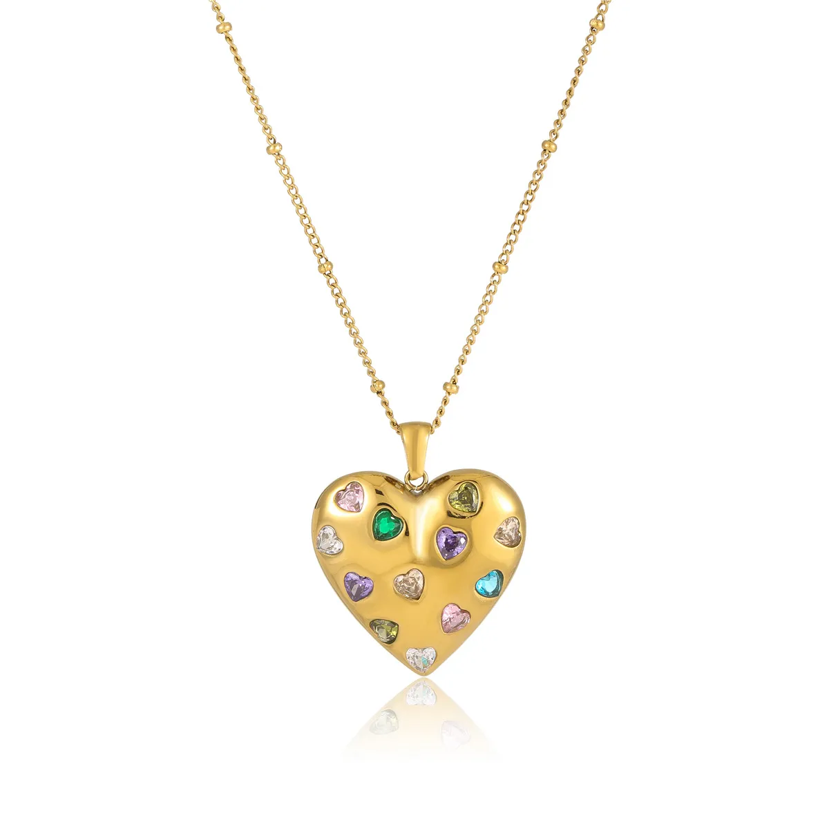 Classic Style Heart Shape 304 Stainless Steel Women's Pendant Necklace display picture 43