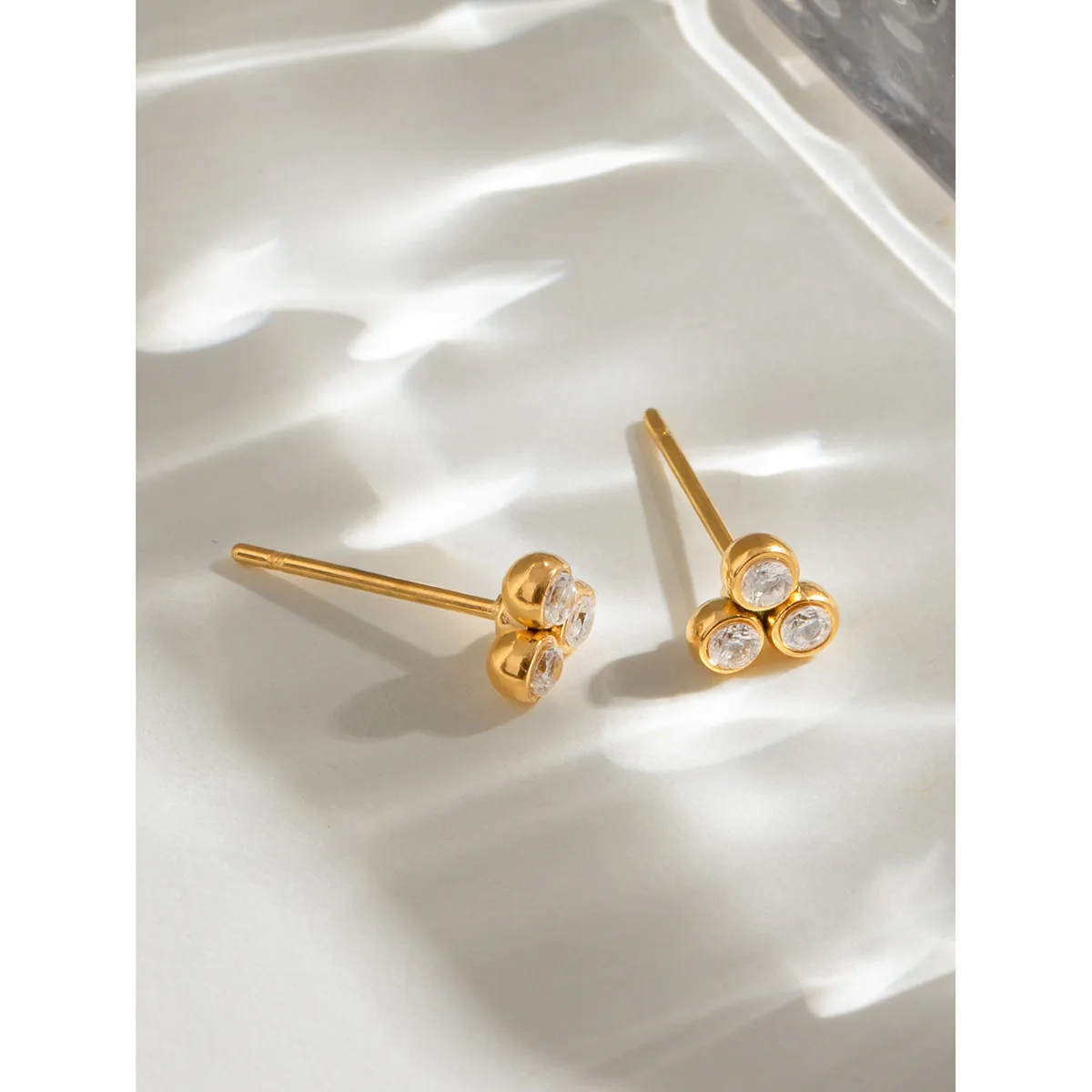 1 Set Simple Style Classic Style Geometric 304 Stainless Steel Earrings display picture 4