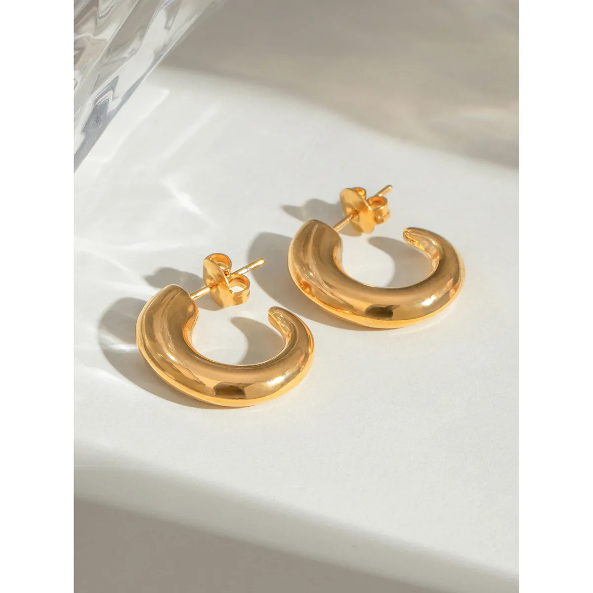1 Set Simple Style Classic Style Geometric 304 Stainless Steel Earrings display picture 22