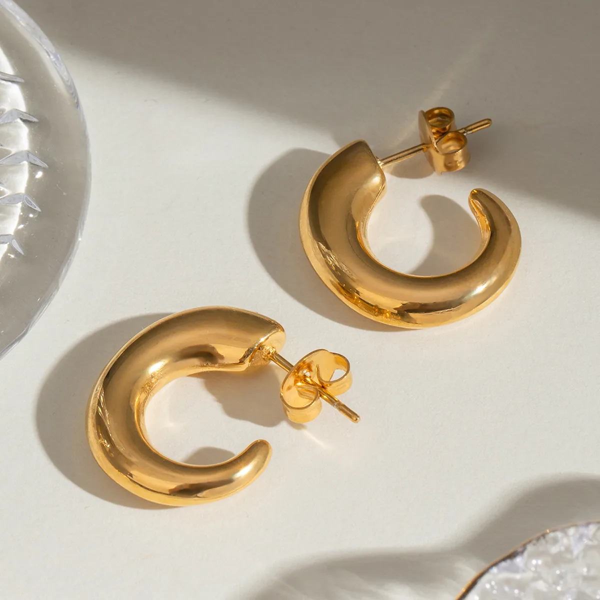 1 Set Simple Style Classic Style Geometric 304 Stainless Steel Earrings display picture 27