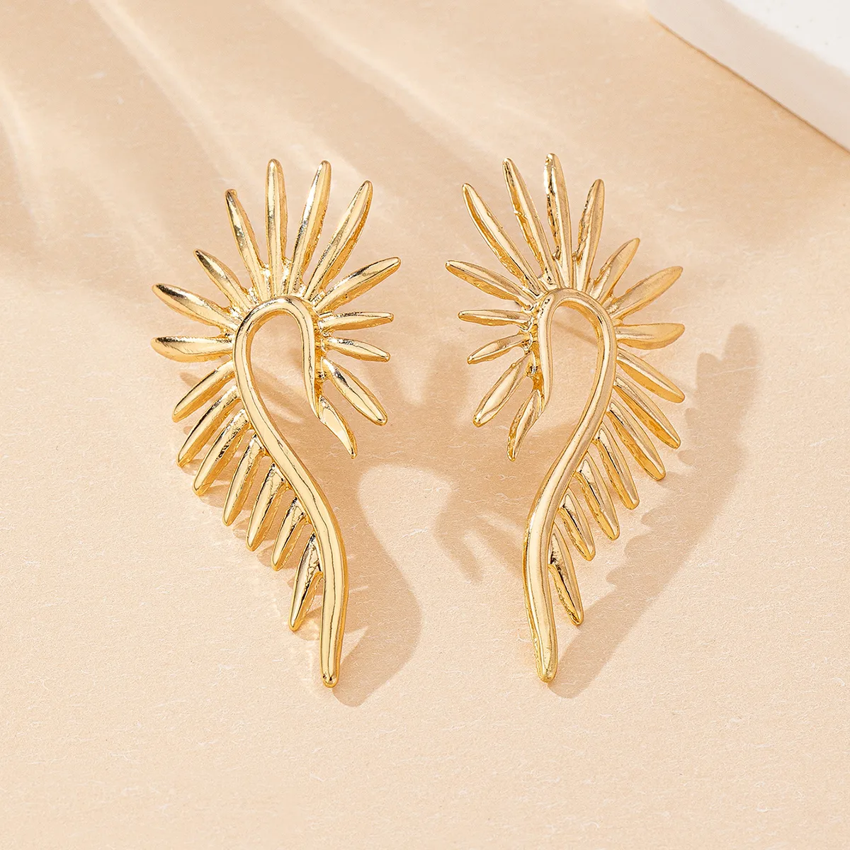 1 Pair Simple Style Streetwear Geometric Zinc Alloy Ear Studs display picture 6