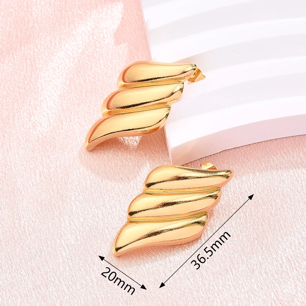 1 Pair/Package Modern Style Simple Style Irregular Simple Handmade 304 Stainless Steel Ear Studs display picture 4