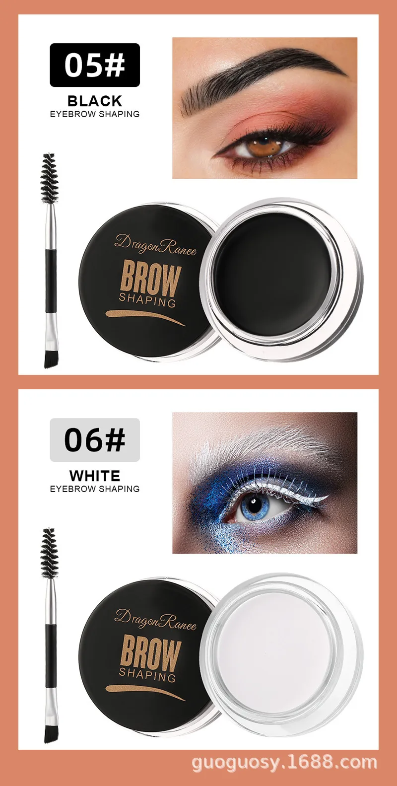 Trade TEAYASON Color Mascara Blue Purple Pink White Purple Sapphire Blue Coffee Is Not Easy To Faint display picture 5