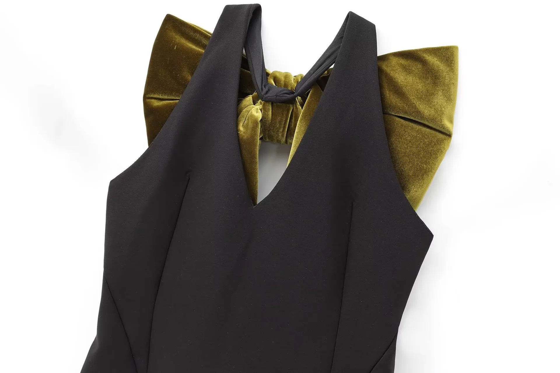 Women's Tank Dress Elegant Sexy V Neck Bow Back Sleeveless Bow Knot Short Mini Dress Holiday Party display picture 3